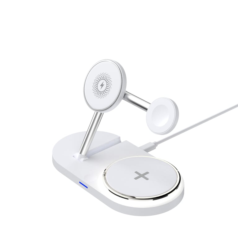 Зарядний пристрій Armorstandart Wireless Charging H101 3 in 1 Magnetic White (ARM78102) - фото 1