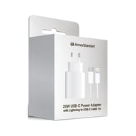 Зарядний пристрій Armorstandart AMHJ83 20W USB-C White + cable USB-C to Lightning (ARM77724) - фото 8