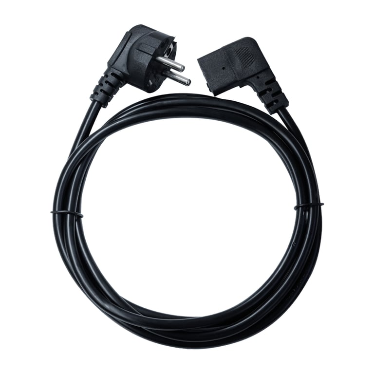 Кабель живлення C13 1.8m 90° corner black Armorstandart (ARM73124) - фото 2