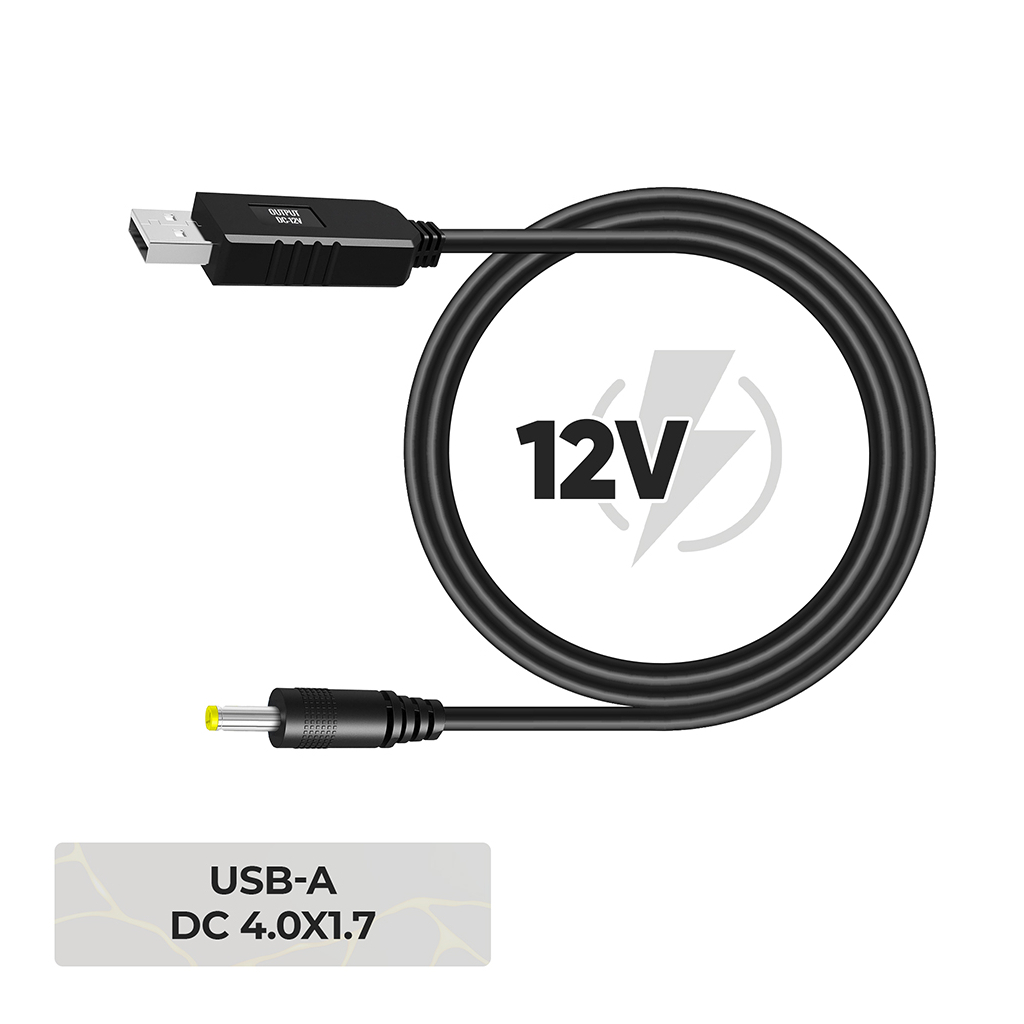 Кабель живлення USB to DC 4.0x1.7mm 12V 0.8m Armorstandart (ARM79301)