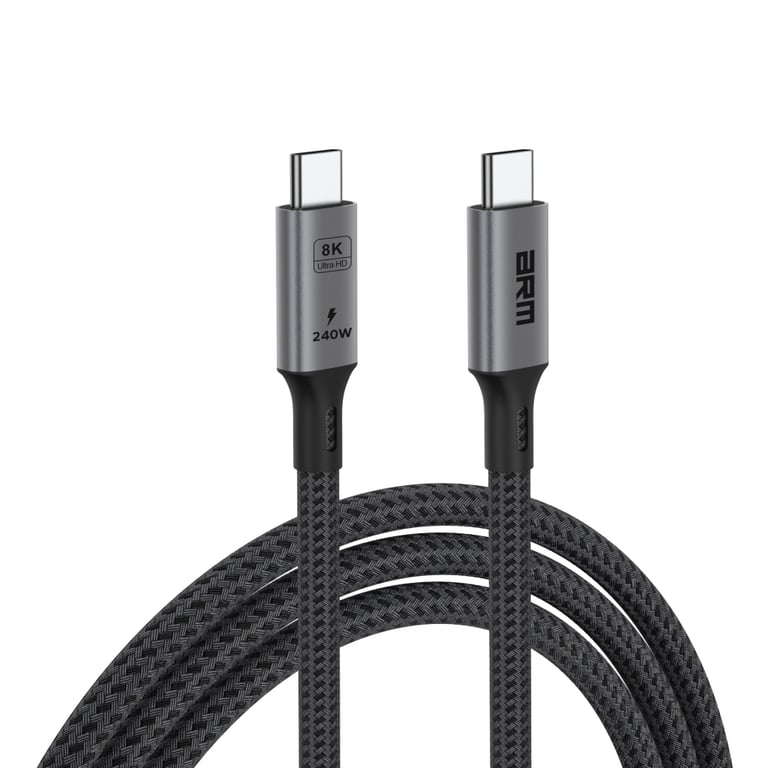 Дата кабель USB-C to USB-C 1.0m USB4 40Gbps 240W 8K60Hz black Armorstandart (ARM81921) - фото 1