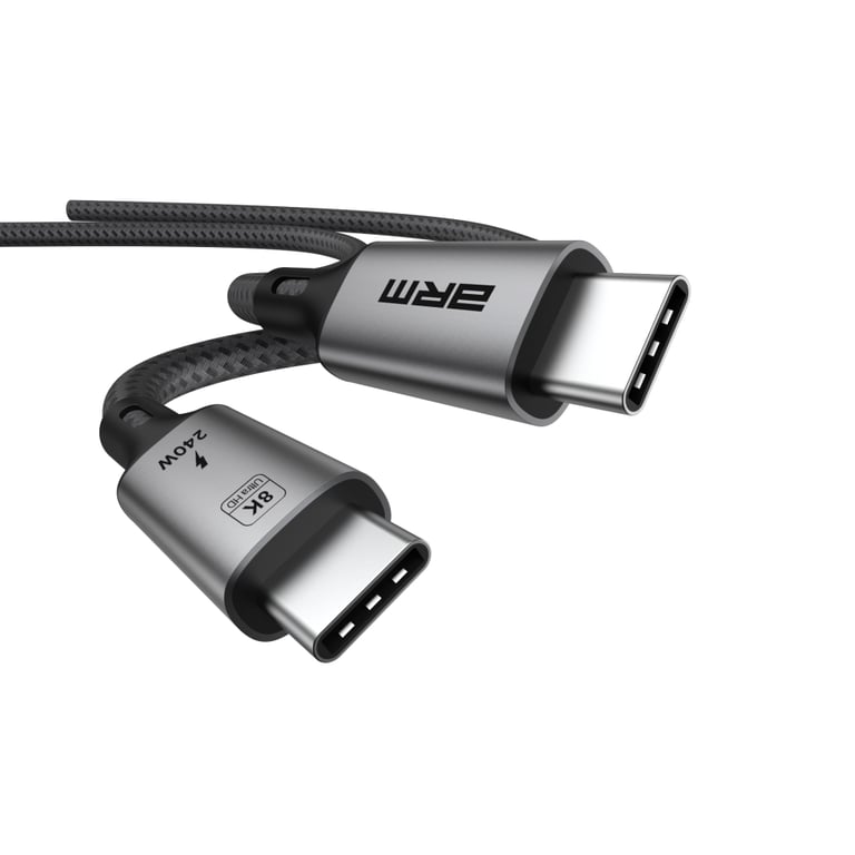 Дата кабель USB-C to USB-C 1.0m USB4 40Gbps 240W 8K60Hz black Armorstandart (ARM81921) - фото 2