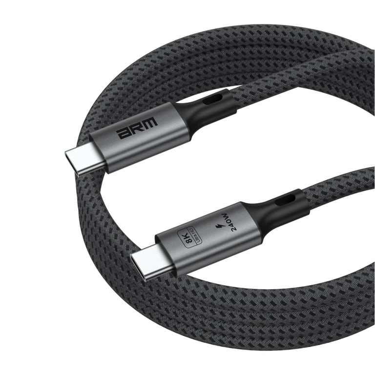 Дата кабель USB-C to USB-C 1.0m USB4 40Gbps 240W 8K60Hz black Armorstandart (ARM81921) - фото 5