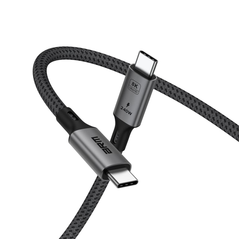 Дата кабель USB-C to USB-C 1.0m USB4 40Gbps 240W 8K60Hz black Armorstandart (ARM81921) - фото 6