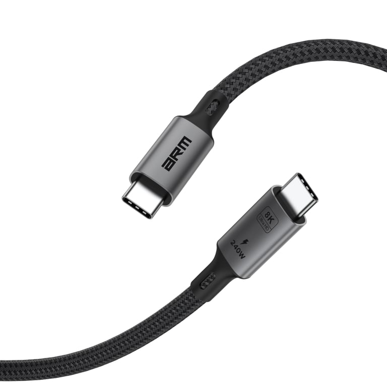 Дата кабель USB-C to USB-C 1.0m USB4 40Gbps 240W 8K60Hz black Armorstandart (ARM81921) - фото 7