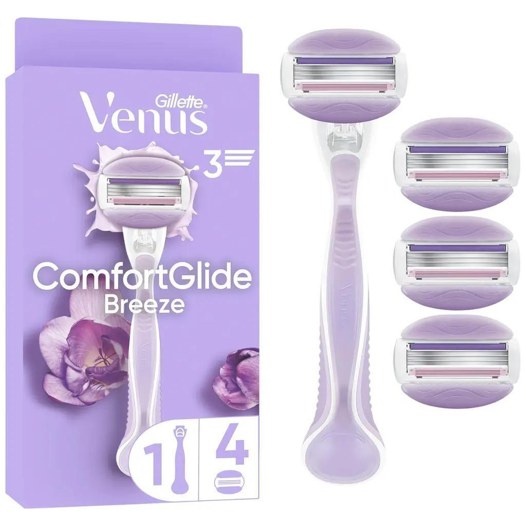 Бритва Gillette Venus ComfortGlide Breeze з 4 змінними картриджами (8700216895538) - фото 1