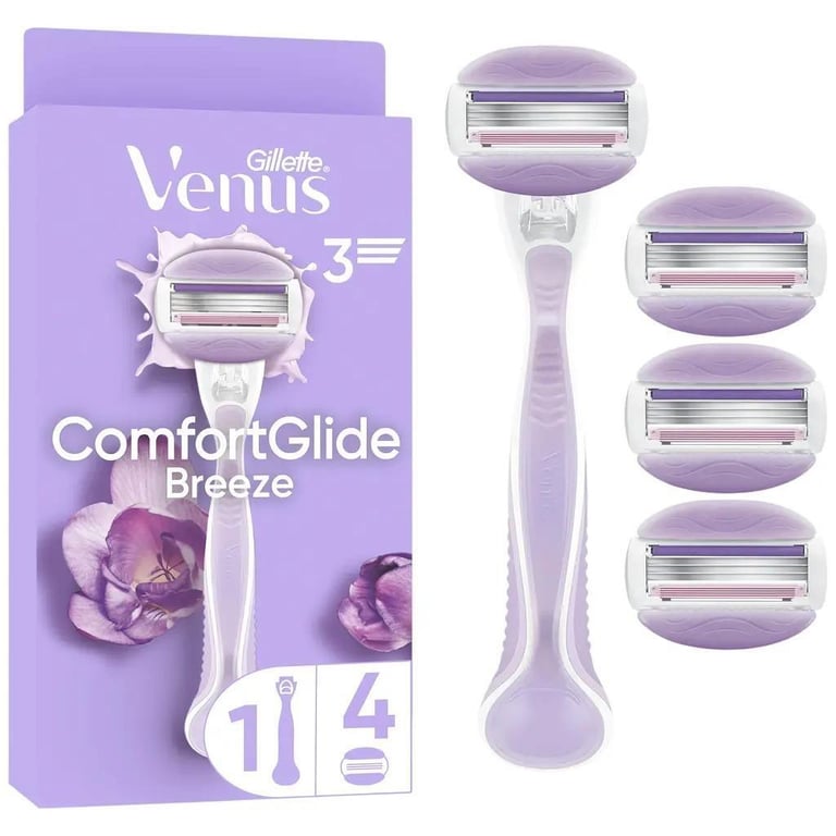 Бритва Gillette Venus ComfortGlide Breeze з 4 змінними картриджами (8700216895538) - фото 1
