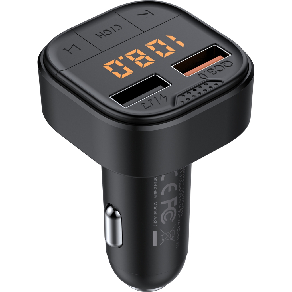 FM модулятор Armorstandart ASF1 18W QC3.0 2xUSB black (ARM82826) - фото 2 FM модулятор Armorstandart ASF1 18W QC3.0 2xUSB black (ARM82826) - фото 2