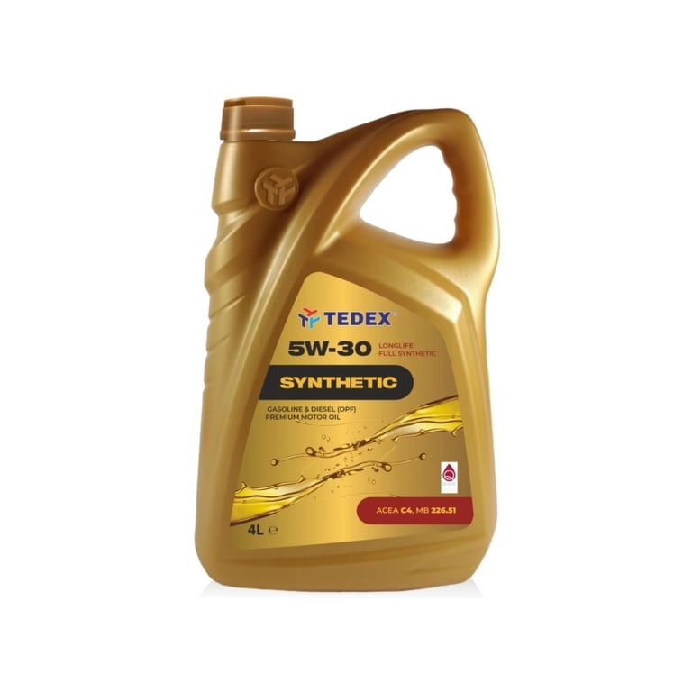 Моторна олива TEDEX SYNTETHIC (С4) MOTOR OIL 5W30 4л - фото 1