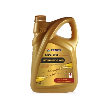 Моторна олива TEDEX SYNTHETIC (MS) MOTOR OIL 0W20 - 4л - фото 1