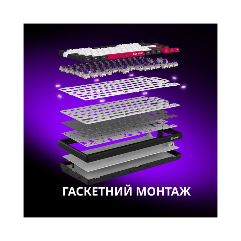 Клавіатура Lorgar KBP7075W Pro RGB Wireless/Bluetooth/USB UA Beige (LRG-KBP7075W-RT-US) - фото 6