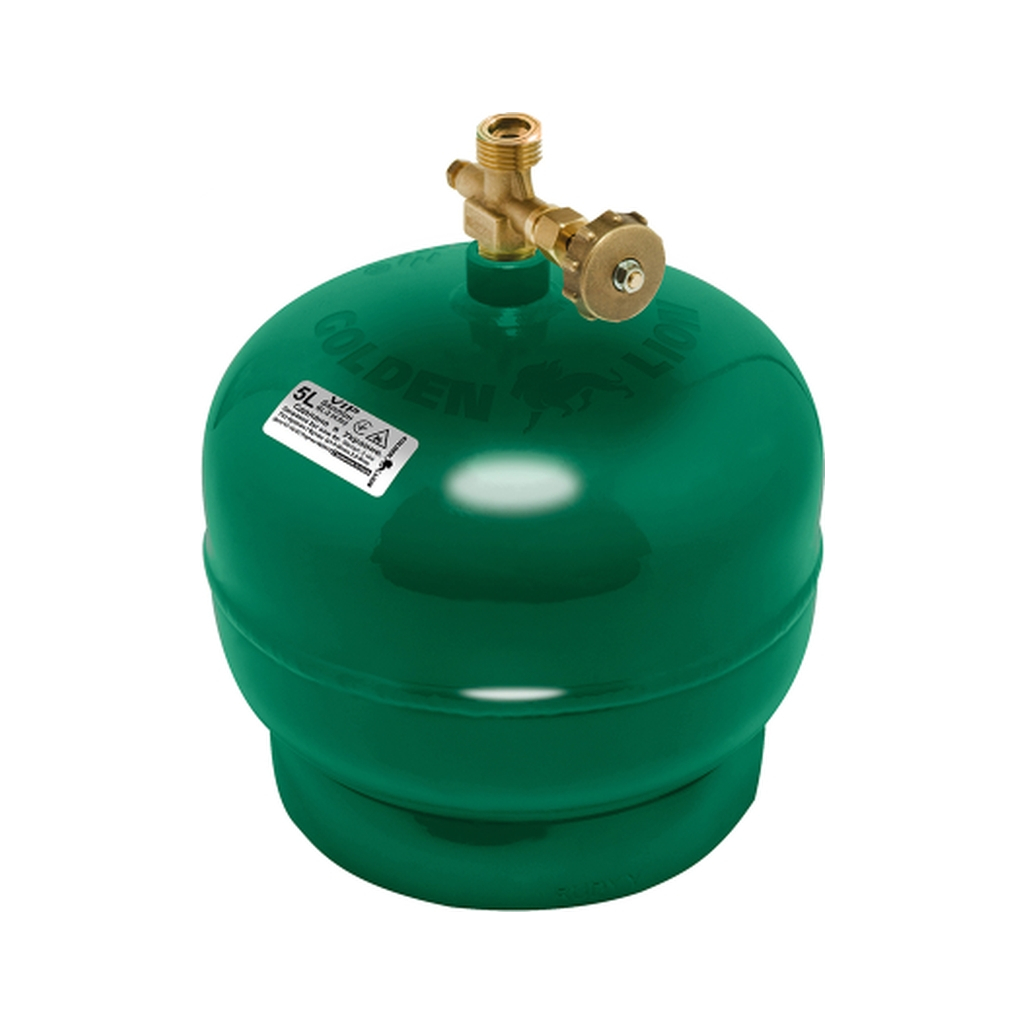 Побутовий газовий балон Voltronic Golden Lion 2кг (4,8л) + пальник 20354 Green (GL-GBG-2k-48L) Побутовий газовий балон Voltronic Golden Lion 2кг (4,8л) + пальник 20354 Green (GL-GBG-2k-48L)