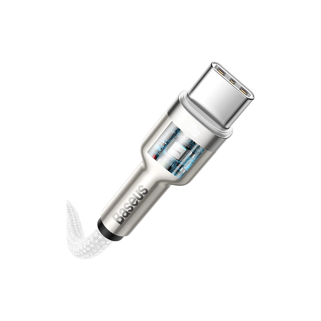 Дата кабель USB-C to Lightning 2.0m Cafule Metal PD 20W white Baseus (CATLJK-B02) - фото 6 Дата кабель USB-C to Lightning 2.0m Cafule Metal PD 20W white Baseus (CATLJK-B02) - фото 6