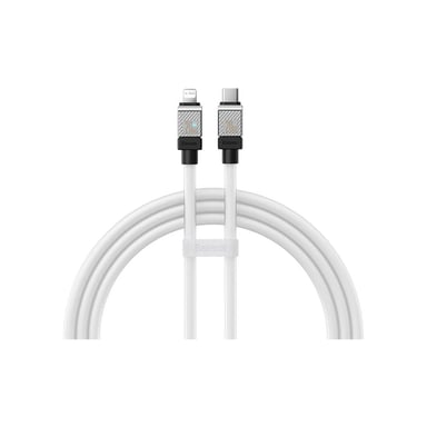 Дата кабель USB-C to Lightning 2.0m CoolPlay Fast Charging 20W white Baseus (CAKW000102)