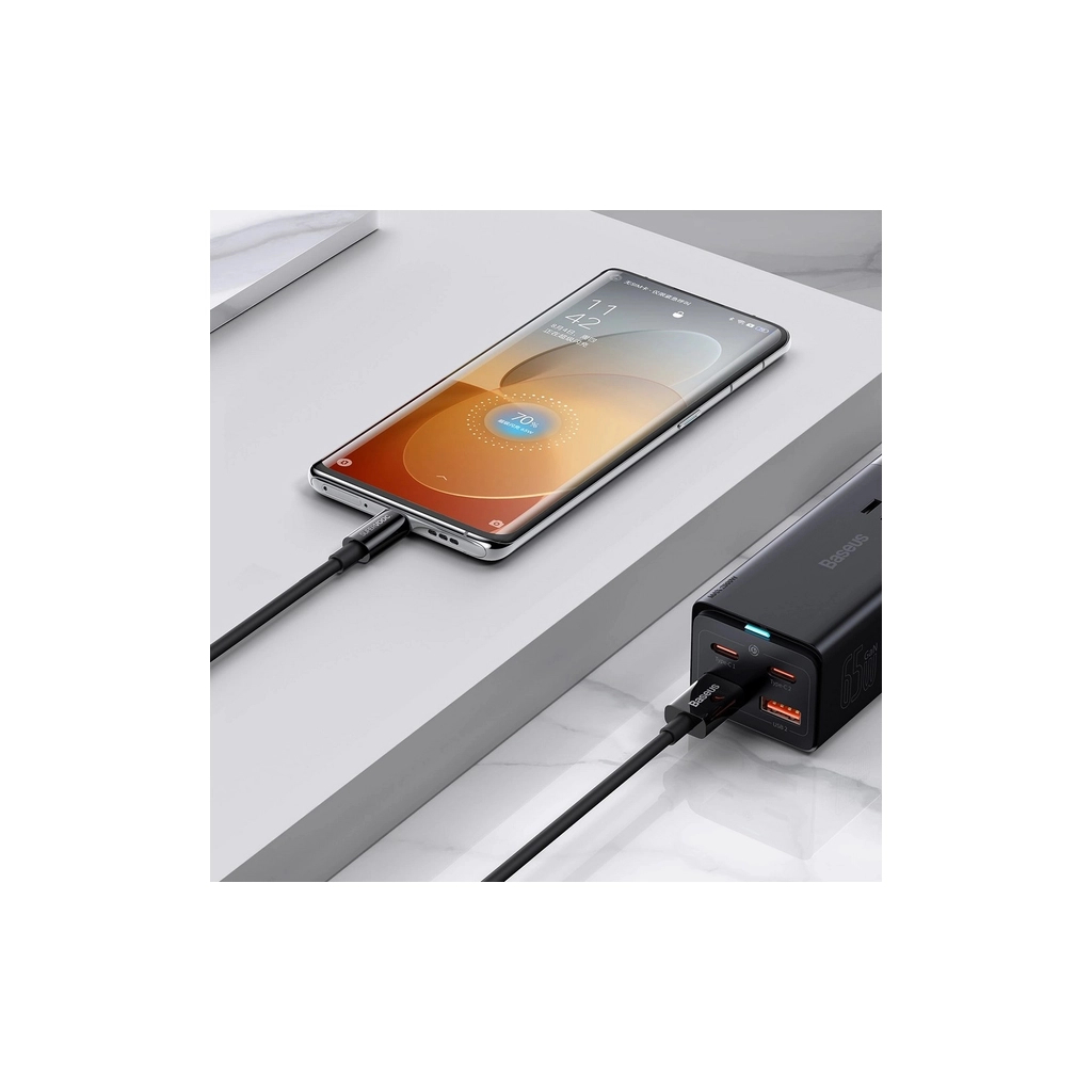 Дата кабель USB 2.0 AM to USB-C 1.0m Superior Fast Charging 60W black Baseus (CAYS000901) - фото 7 Дата кабель USB 2.0 AM to USB-C 1.0m Superior Fast Charging 60W black Baseus (CAYS000901) - фото 7