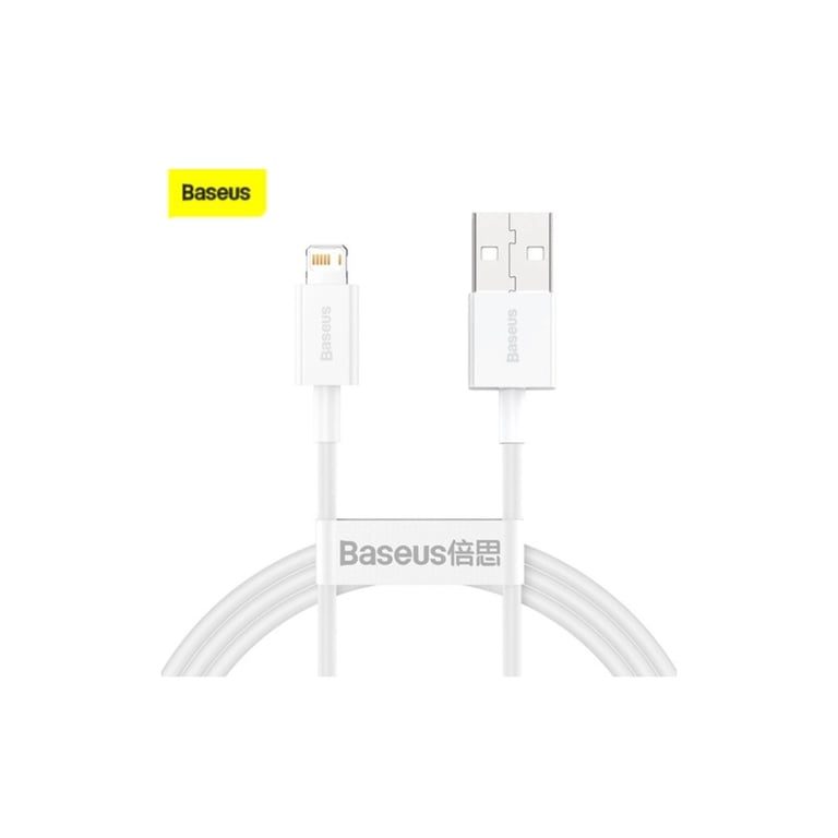 Дата кабель USB 2.0 AM to Lightning 2.0m Superior Fast Charging 2.4A white Baseus (CALYS-C02) - фото 6