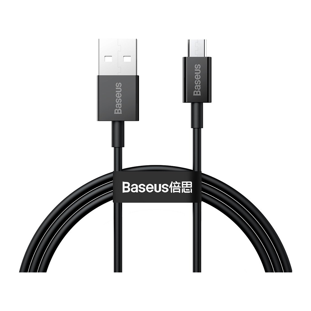 Дата кабель USB 2.0 AM to Micro 5P 2.0m Superior Fast Charging 2A black Baseus (CAMYS-A01)