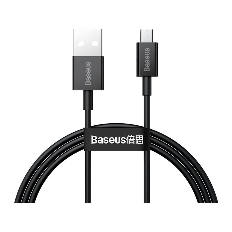 Дата кабель USB 2.0 AM to Micro 5P 2.0m Superior Fast Charging 2A black Baseus (CAMYS-A01) - фото 1