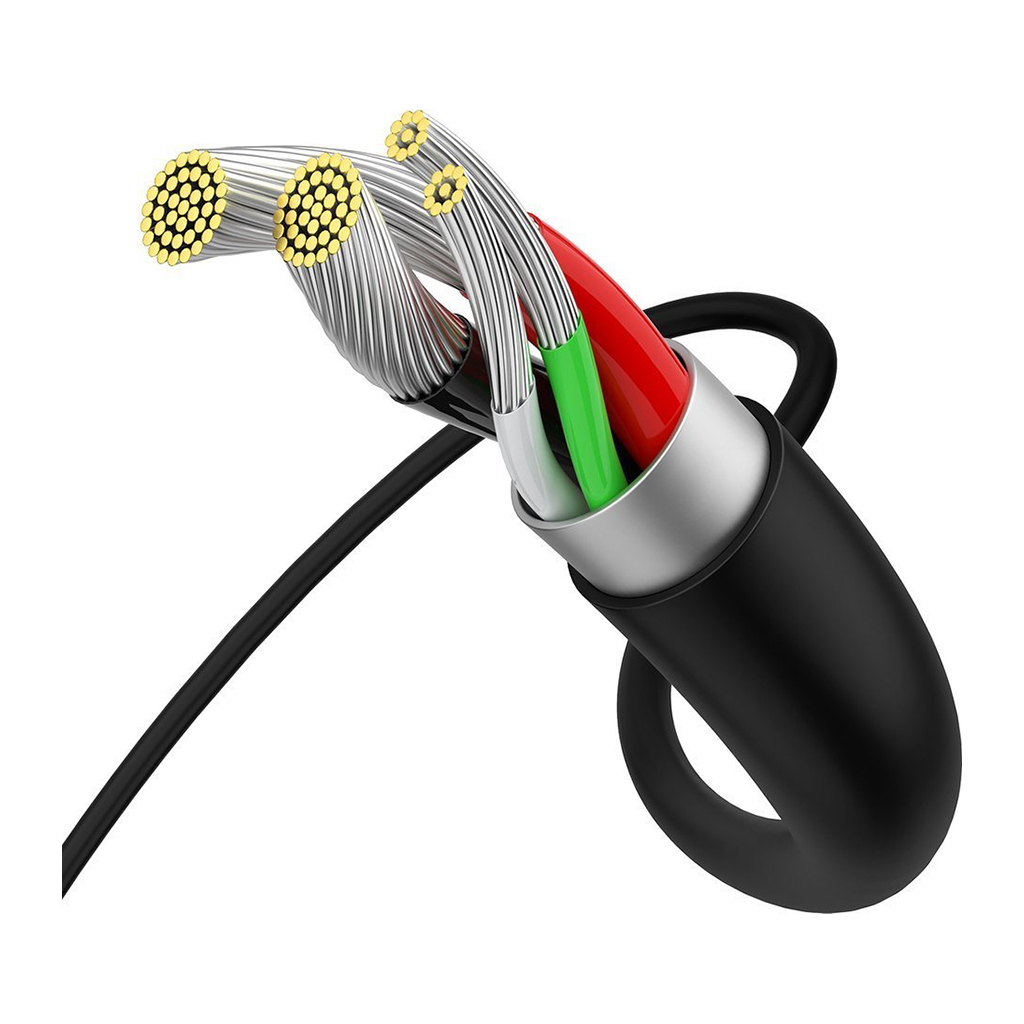 Дата кабель USB 2.0 AM to Micro 5P 2.0m Superior Fast Charging 2A black Baseus (CAMYS-A01) - фото 3 Дата кабель USB 2.0 AM to Micro 5P 2.0m Superior Fast Charging 2A black Baseus (CAMYS-A01) - фото 3