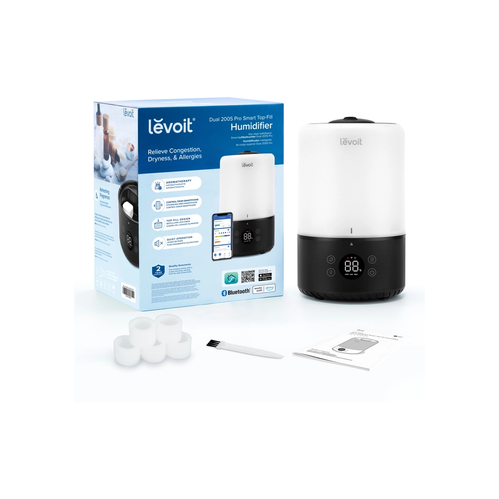 Зволожувач повітря Levoit Dual 200S Pro Smart Top-Fill LUH-D301S-KEUR (HEAPHULVSEU0079Y) - фото 8 Зволожувач повітря Levoit Dual 200S Pro Smart Top-Fill LUH-D301S-KEUR (HEAPHULVSEU0079Y) - фото 8