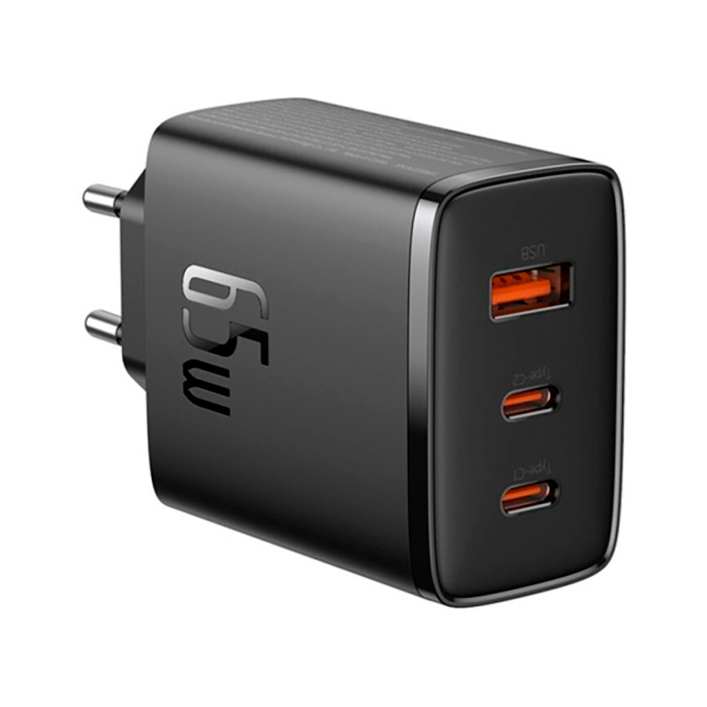 Зарядний пристрій Baseus Cube Pro Fast Charger 2C+U 65W black (P10152301113-00) - фото 1