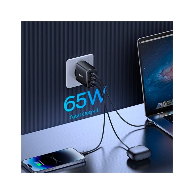 Зарядний пристрій Baseus Cube Pro Fast Charger 2C+U 65W black (P10152301113-00) - фото 9