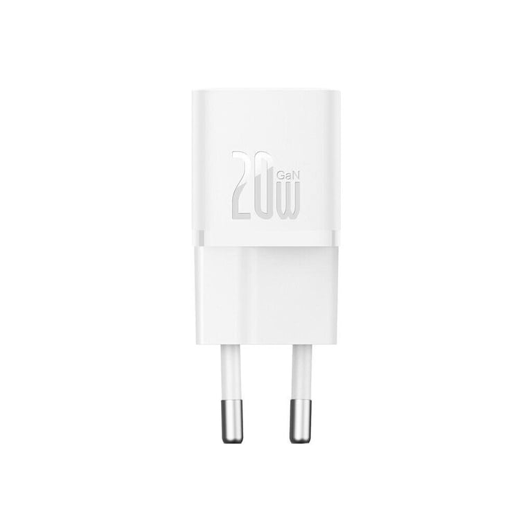 Зарядний пристрій Baseus GaN5 Fast Charger USB-C 20W white (CCGN050102) - фото 3