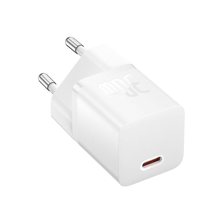 Зарядний пристрій Baseus GaN5 Fast Charger USB-C 30W + Cable 1.0m Type-C 100W white (P10110902213-00) - фото 2