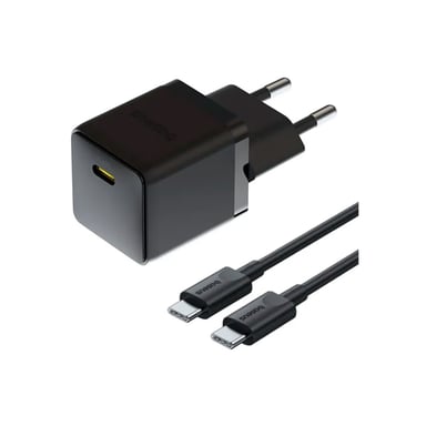 Зарядний пристрій Baseus Palm Fast Charger 1C 20W + Cable 1.0m Type-C 60W black (P10111602113-01) - фото 1
