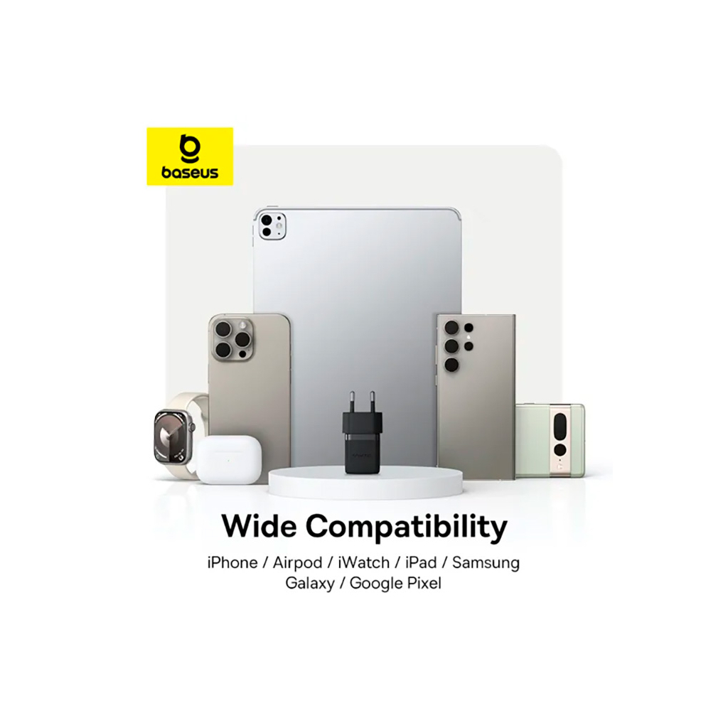 Зарядний пристрій Baseus Palm Fast Charger 1C 20W + Cable 1.0m Type-C 60W black (P10111602113-01) - фото 9 Зарядний пристрій Baseus Palm Fast Charger 1C 20W + Cable 1.0m Type-C 60W black (P10111602113-01) - фото 9