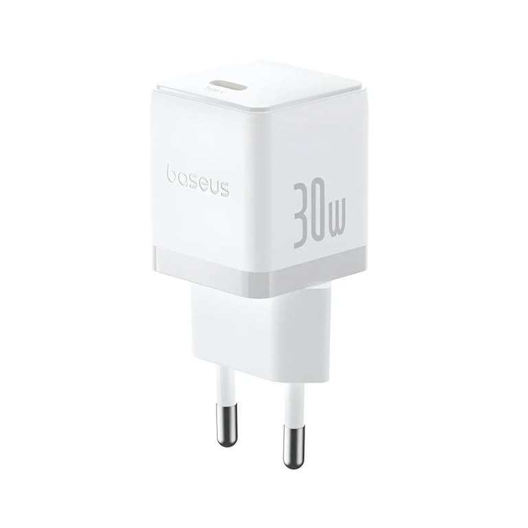 Зарядний пристрій Baseus Palm Fast Charger 1C 30W + Cable 1.0m Type-C 60W white (P10111605213-01) - фото 3