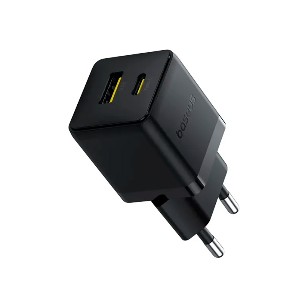 Зарядний пристрій Baseus Palm Fast Charger C+U 20W black (P10111608113-00)