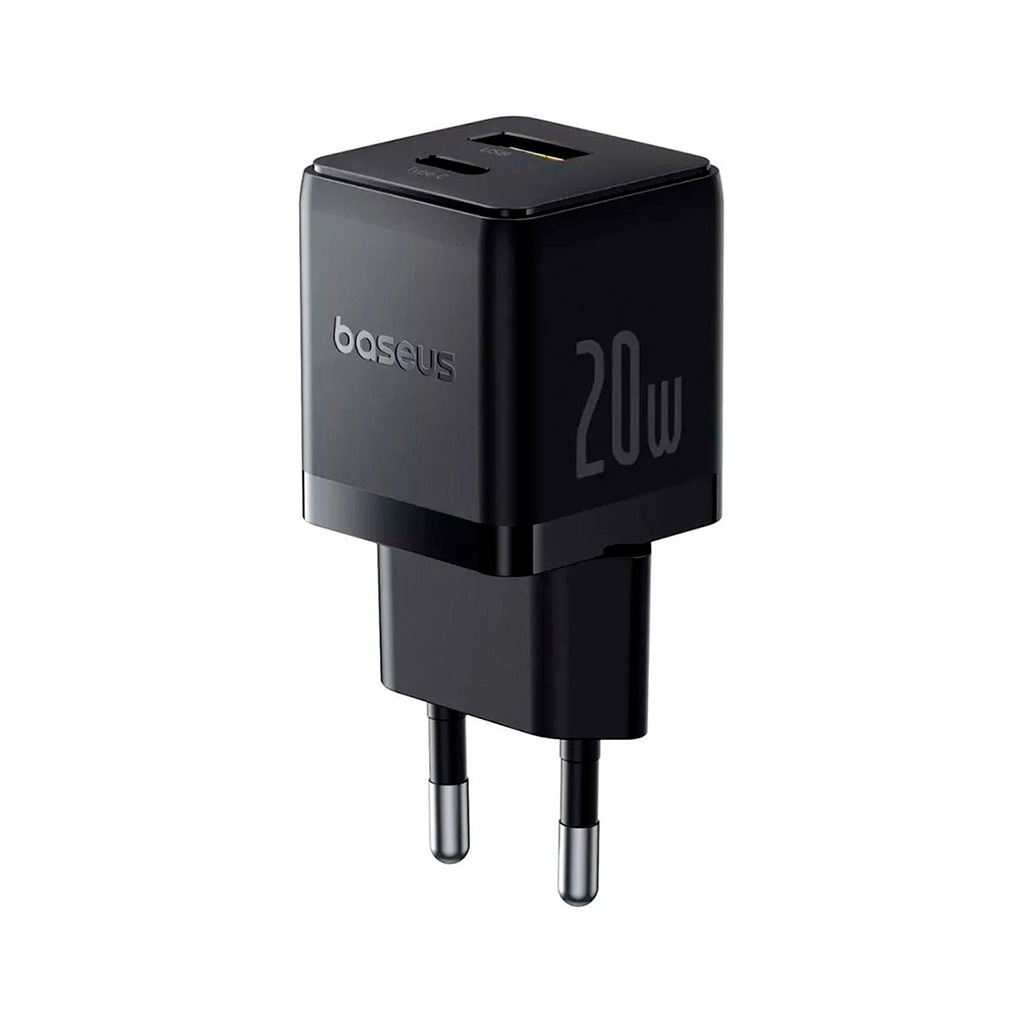 Зарядний пристрій Baseus Palm Fast Charger C+U 20W black (P10111608113-00) - фото 3 Зарядний пристрій Baseus Palm Fast Charger C+U 20W black (P10111608113-00) - фото 3