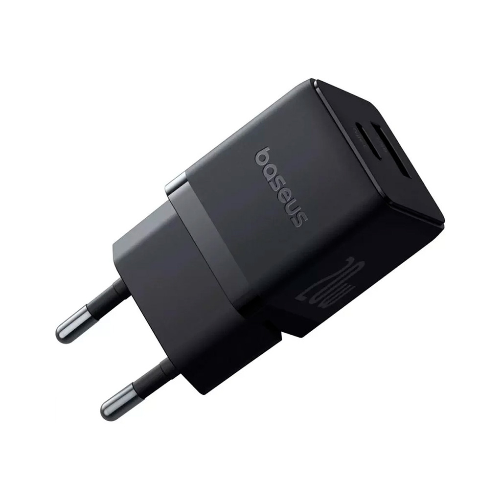 Зарядний пристрій Baseus Palm Fast Charger C+U 20W black (P10111608113-00) - фото 4 Зарядний пристрій Baseus Palm Fast Charger C+U 20W black (P10111608113-00) - фото 4