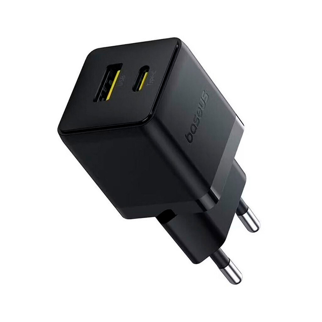 Зарядний пристрій Baseus Palm Fast Charger C+U 30W cluster black (P1011160A113-00) - фото 1