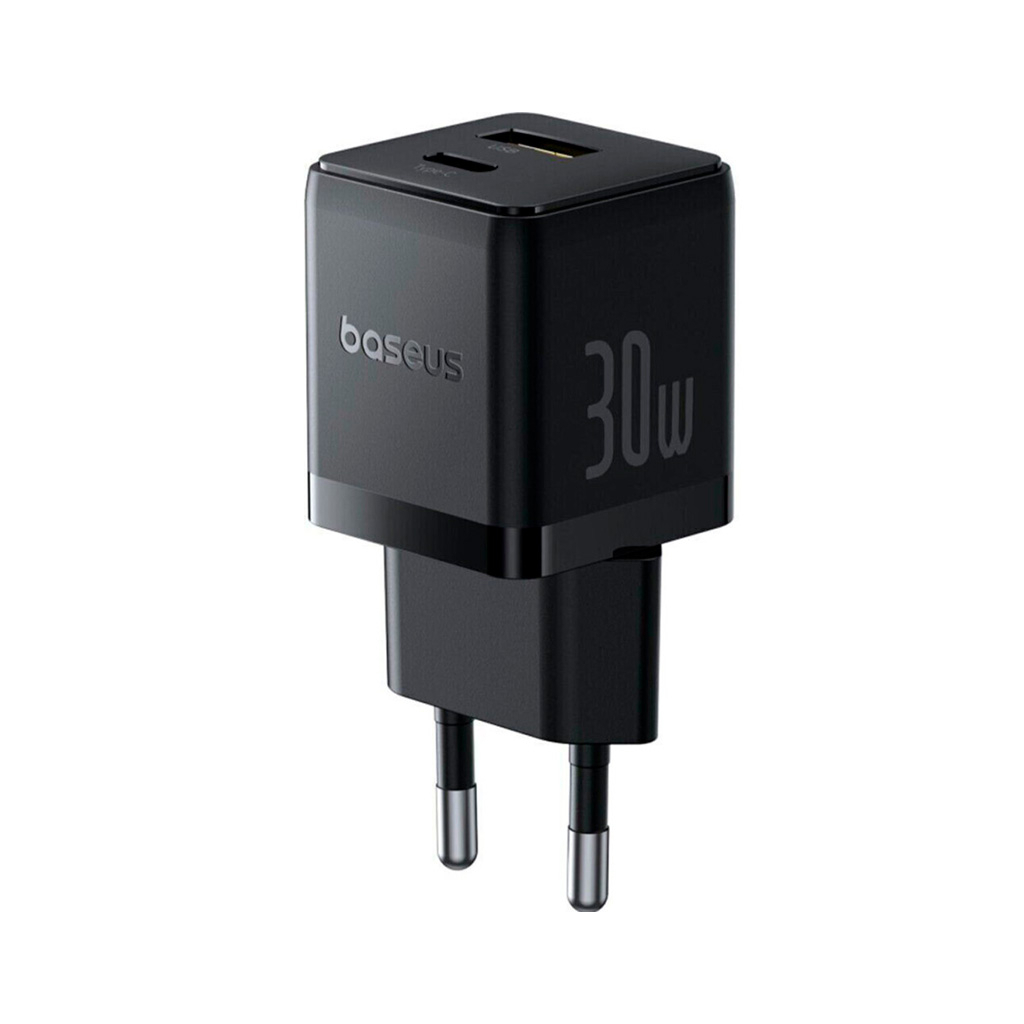 Зарядний пристрій Baseus Palm Fast Charger C+U 30W cluster black (P1011160A113-00) - фото 3 Зарядний пристрій Baseus Palm Fast Charger C+U 30W cluster black (P1011160A113-00) - фото 3