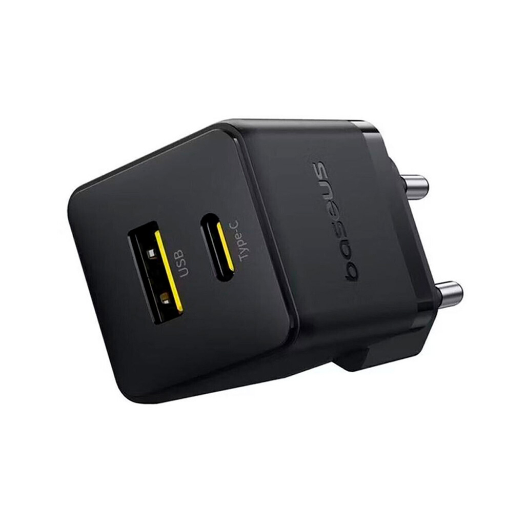 Зарядний пристрій Baseus Palm Fast Charger C+U 30W cluster black (P1011160A113-00) - фото 4 Зарядний пристрій Baseus Palm Fast Charger C+U 30W cluster black (P1011160A113-00) - фото 4