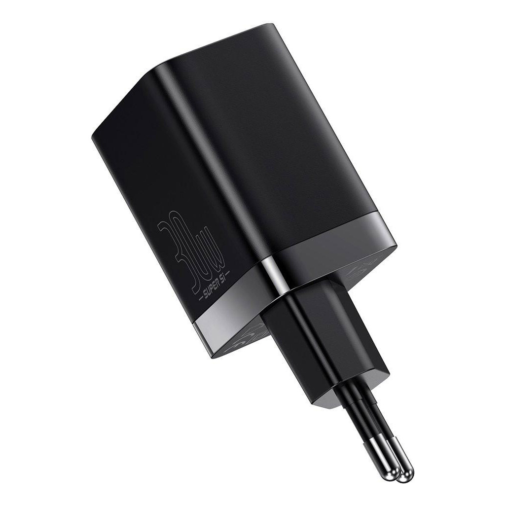 Зарядний пристрій Baseus Super Si Pro Quick Charger C+U 30W black (CCSUPP-E01) - фото 4 Зарядний пристрій Baseus Super Si Pro Quick Charger C+U 30W black (CCSUPP-E01) - фото 4