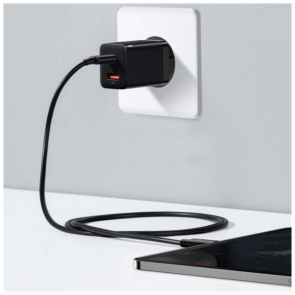 Зарядний пристрій Baseus Super Si Pro Quick Charger C+U 30W black (CCSUPP-E01) - фото 7 Зарядний пристрій Baseus Super Si Pro Quick Charger C+U 30W black (CCSUPP-E01) - фото 7
