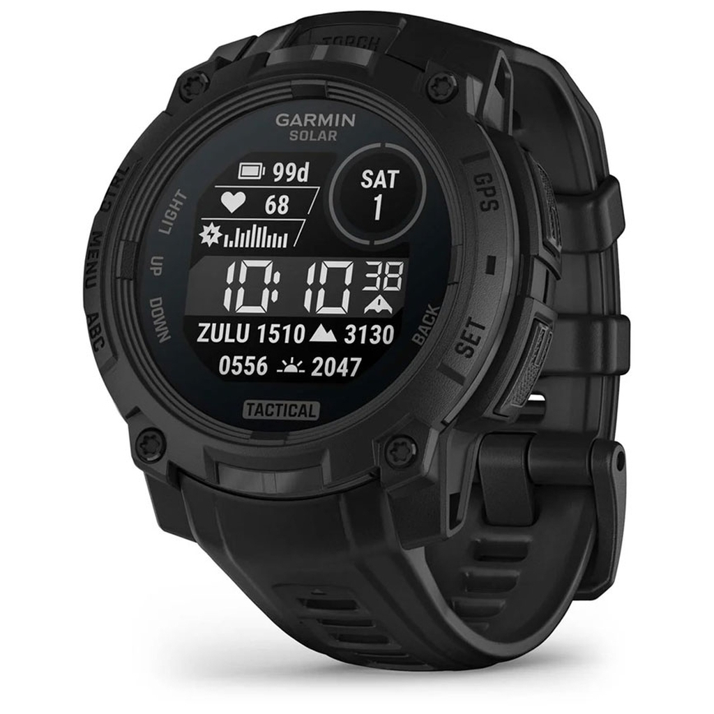 Смарт-годинник Garmin Instinct 3, Tactical, Solar, 45mm, Black, GPS смарт-годинник (010-02934-50) - фото 1