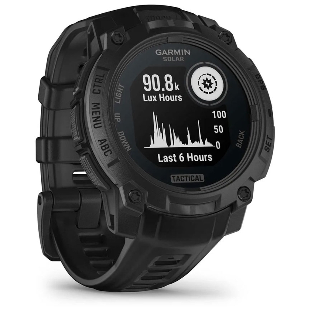Смарт-годинник Garmin Instinct 3, Tactical, Solar, 45mm, Black, GPS смарт-годинник (010-02934-50) - фото 3 Смарт-годинник Garmin Instinct 3, Tactical, Solar, 45mm, Black, GPS смарт-годинник (010-02934-50) - фото 3