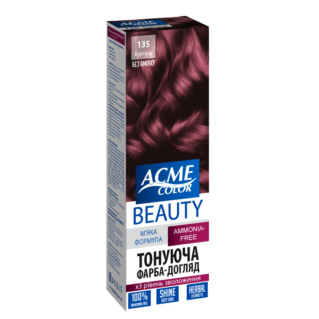 Фарба для волосся Acme Color Beauty Phyto 135 - Бургунд (4820000300216) Фарба для волосся Acme Color Beauty Phyto 135 - Бургунд (4820000300216)