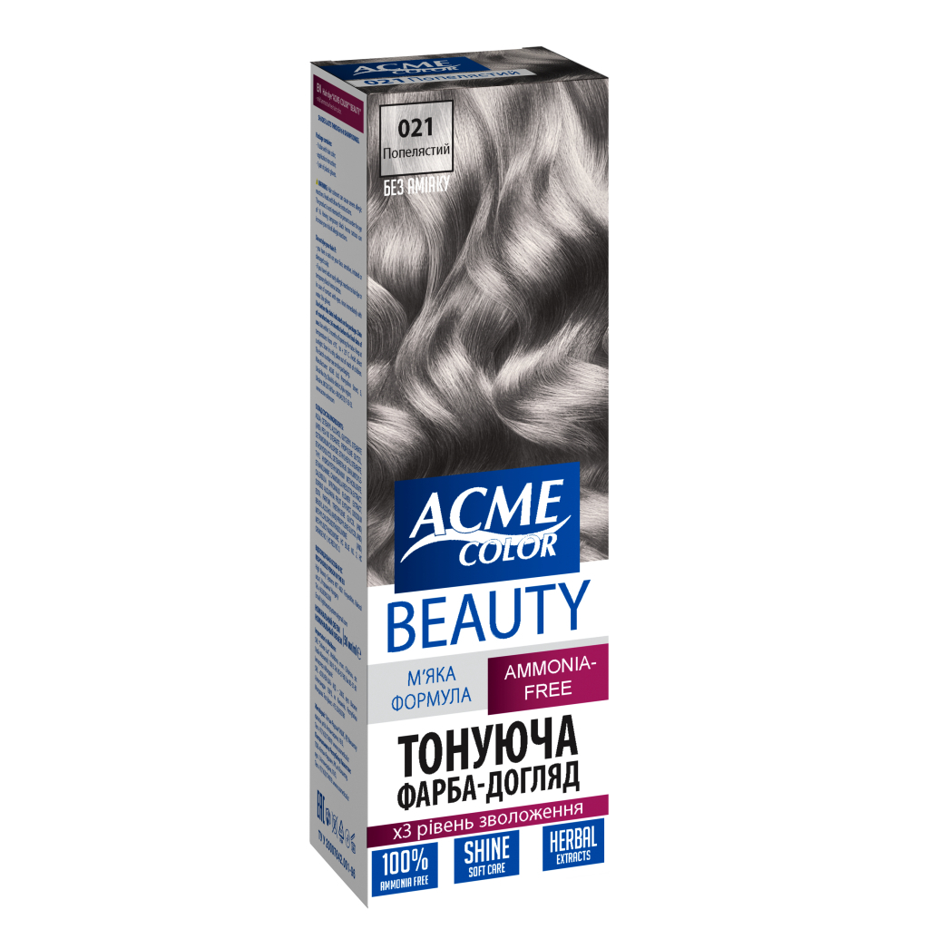 Фарба для волосся Acme Color Beauty Phyto 021 - Попелястий (4820000300292) Фарба для волосся Acme Color Beauty Phyto 021 - Попелястий (4820000300292)