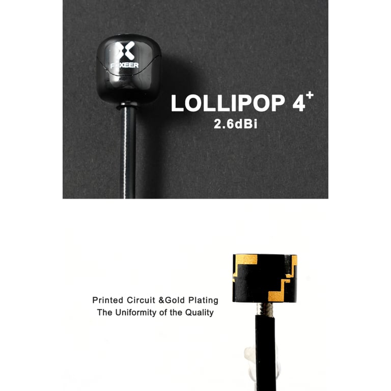 Антена для дрона Foxeer Lollipop 4 Plus High Quality 5G SMA Angle 150mm RHCP 1шт. (PA14745ANGLE) - фото 2