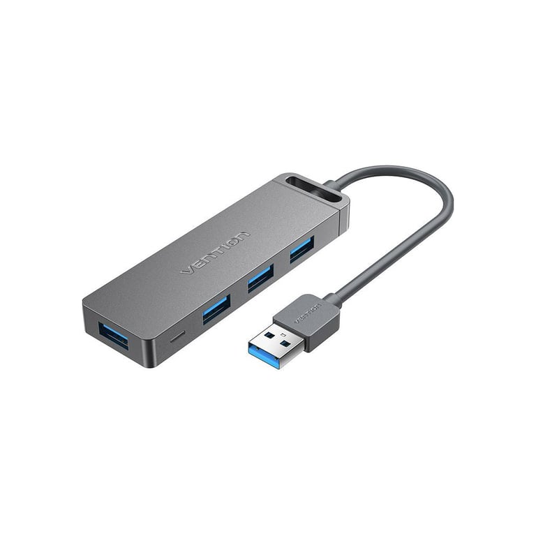 Концентратор Vention USB 3.0 to 4xUSB 3.0 Hub With Power Supply 0.15m black (CHLBB) - фото 2