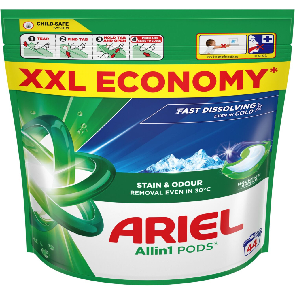 Капсули для прання Ariel Pods All-in-1 Гірське джерело 44 шт. (8700216764667) - фото 1 Капсули для прання Ariel Pods All-in-1 Гірське джерело 44 шт. (8700216764667) - фото 1