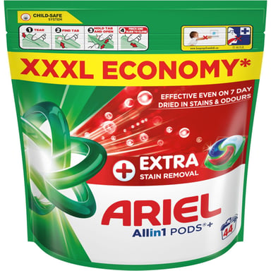Капсули для прання Ariel Pods+ All-in-1 Extra Stain Removal Екстрасила виведення плям 44 шт. (8700216764940) - фото 1