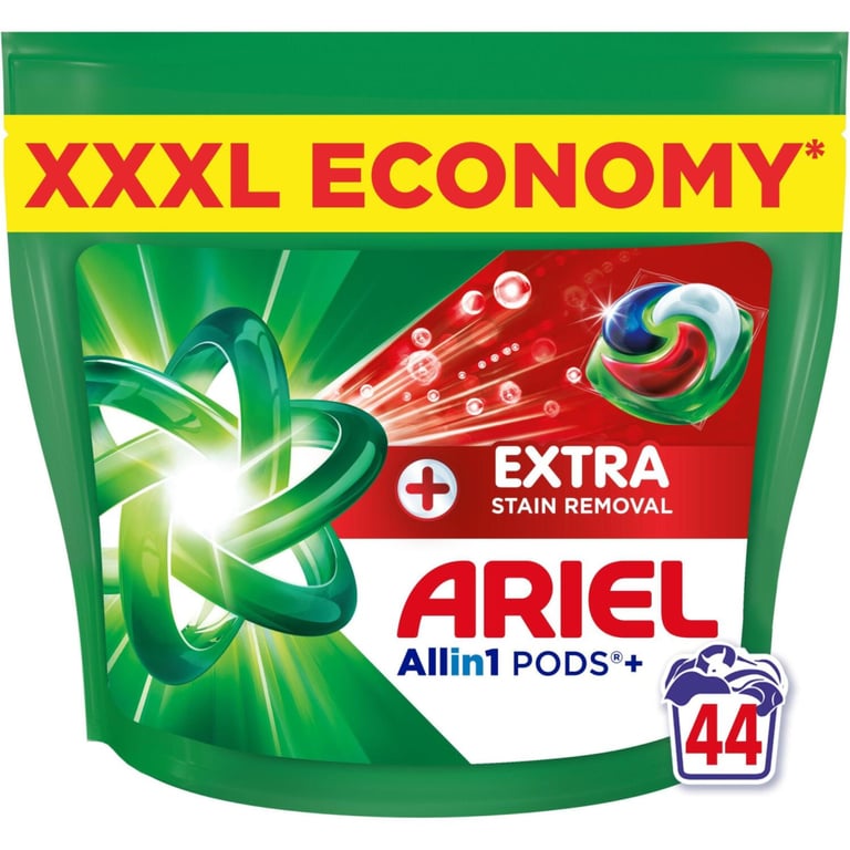 Капсули для прання Ariel Pods+ All-in-1 Extra Stain Removal Екстрасила виведення плям 44 шт. (8700216764940) - фото 2