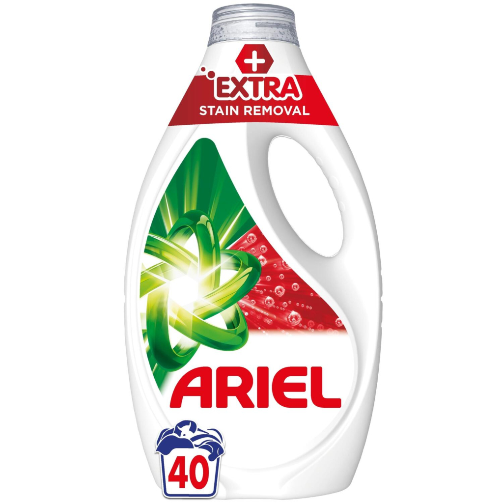 Гель для прання Ariel Extra Stain Removal Екстрасила виведення плям 1.8 л (8700216691093) - фото 1 Гель для прання Ariel Extra Stain Removal Екстрасила виведення плям 1.8 л (8700216691093) - фото 1