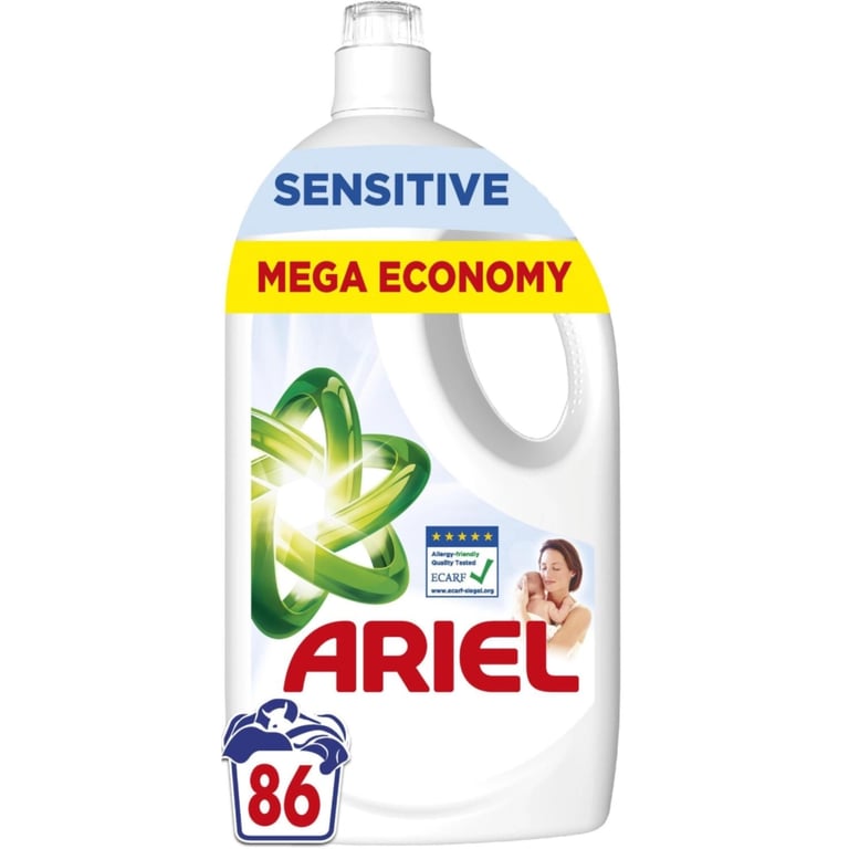 Гель для прання Ariel Для чутливої шкіри 3.87 л (8700216691444) - фото 1
